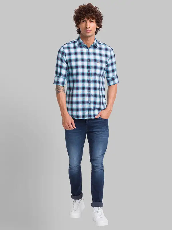 Men Slim Fit White Shirt
