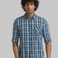 Men Slim Fit Blue Shirt