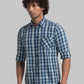 Men Slim Fit Blue Shirt