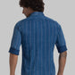 Parx Men Red Printed Slim Fit Cotton Full Sleeve Cut Away Collar Shirt