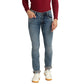 Men Skinny Fit Dark Blue Jeans