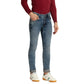 Men Skinny Fit Dark Blue Jeans