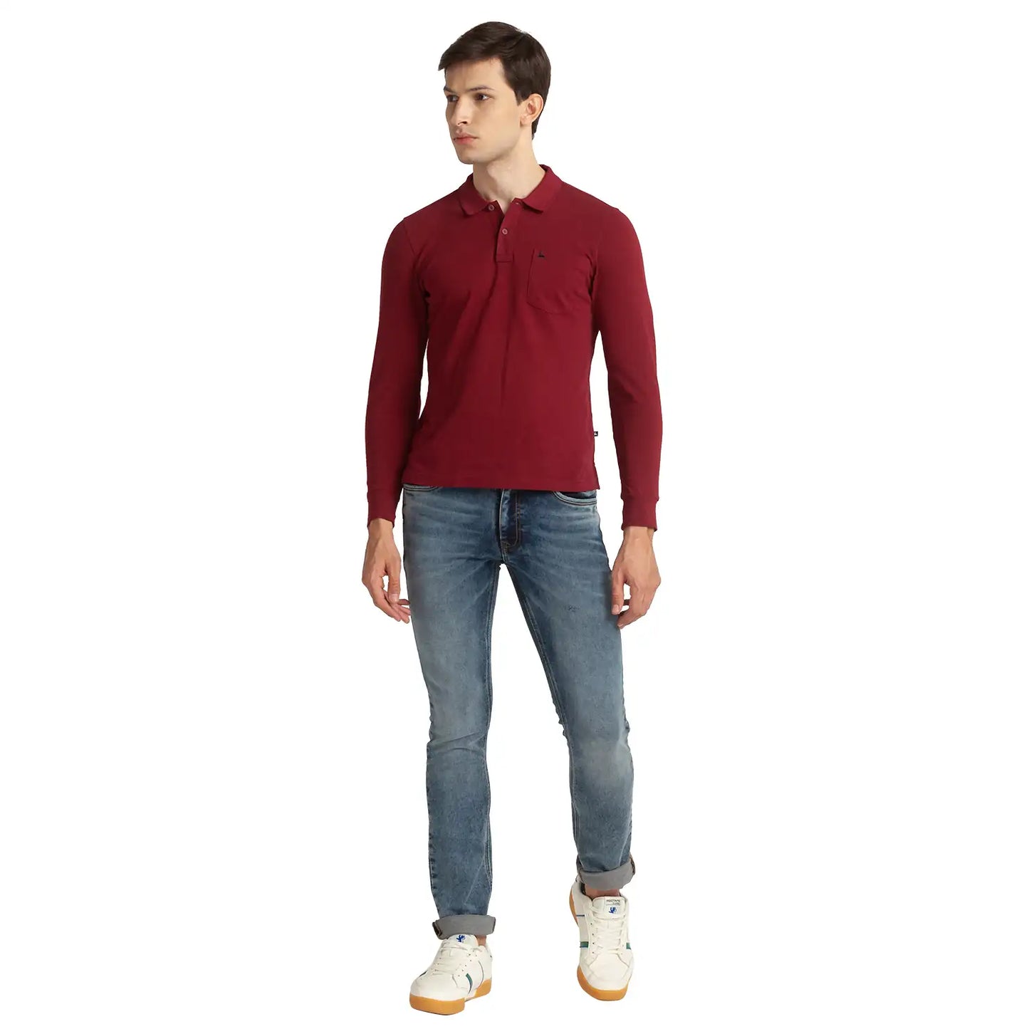 Men Skinny Fit Dark Blue Jeans