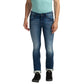 Men Slim Fit Medium Blue Jeans