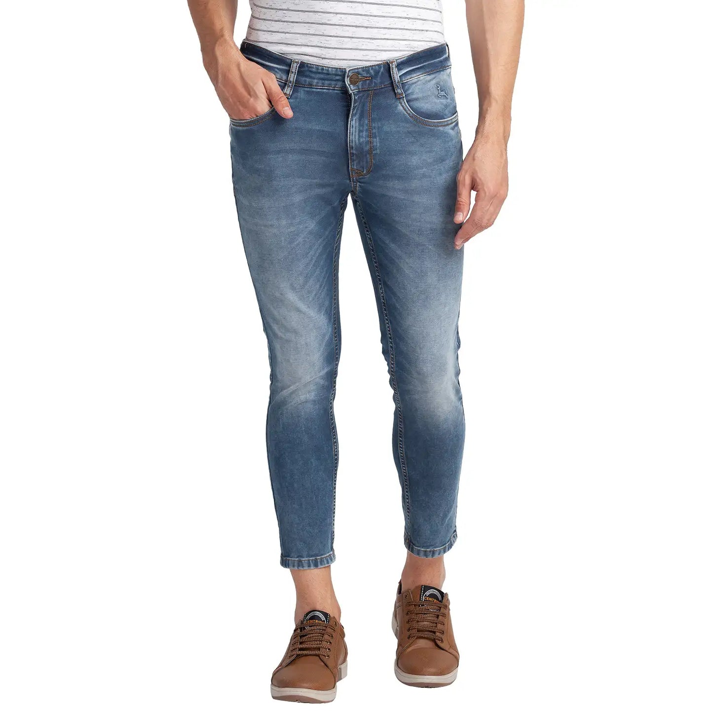Men Regular fit Dark Blue Jeans