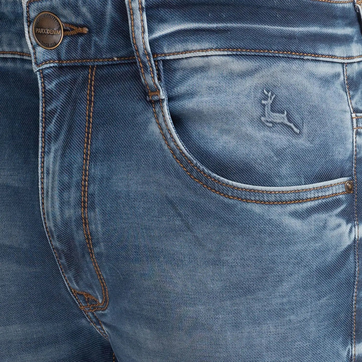 Men Regular fit Dark Blue Jeans