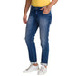 Men Tapered Fit Dark Blue Jeans