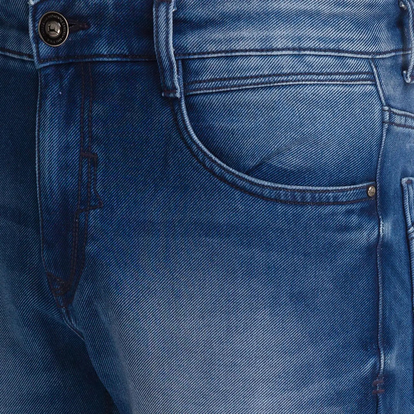Men Tapered Fit Dark Blue Jeans
