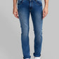 Men Slim Tapered Fit Blue Jeans