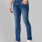 Men Slim Tapered Fit Blue Jeans