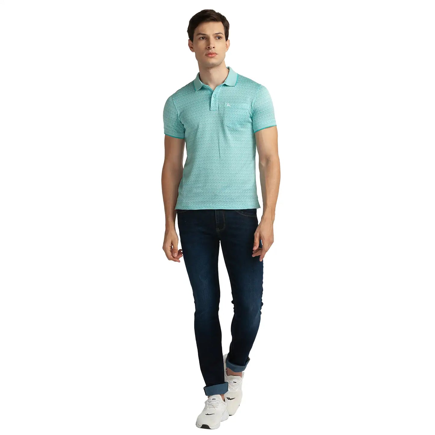 Men Tapered Fit Light Blue Jeans
