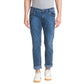 Men Tapered Fit Fancy Blue Jeans