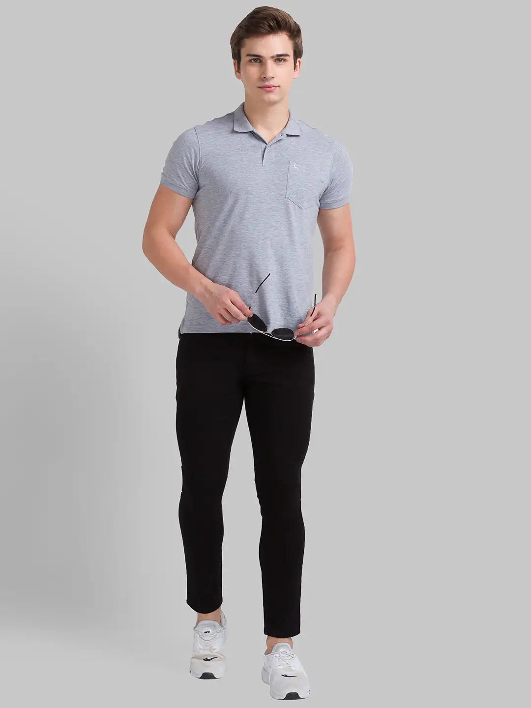 Men Skinny Fit Dark Blue Jeans