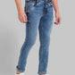 Men Tapered Fit Blue Jeans