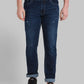 Men Slim Fit Dark Blue Jeans