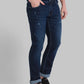 Men Slim Fit Dark Blue Jeans