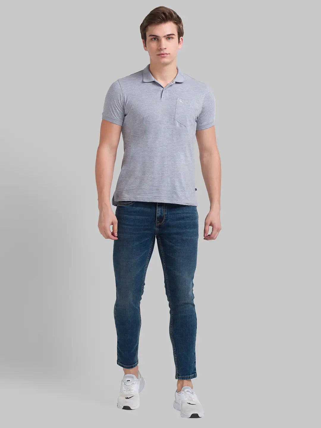 Men Skinny Fit Medium Blue Jeans