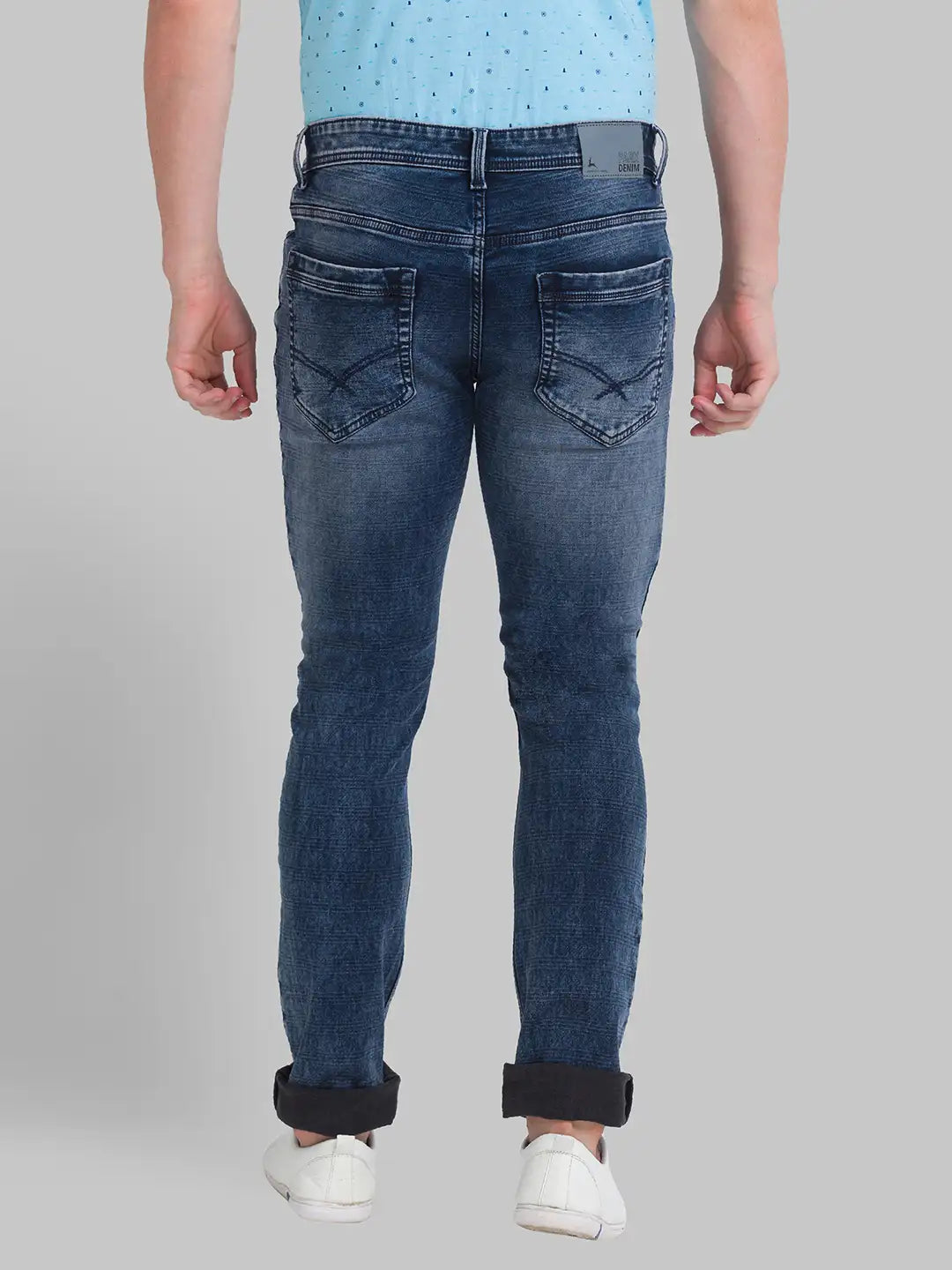 Men Skinny Fit Blue Jeans