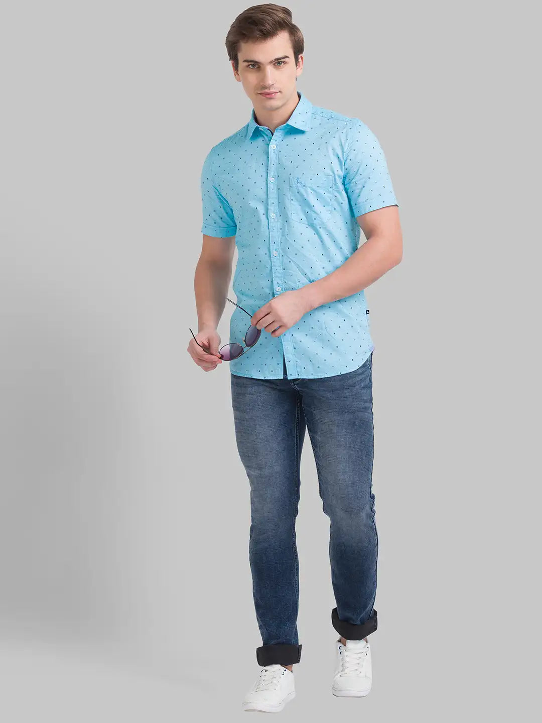 Men Skinny Fit Blue Jeans