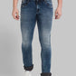 Men Skinny Fit Fancy Blue Jeans
