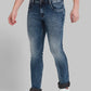 Men Skinny Fit Fancy Blue Jeans