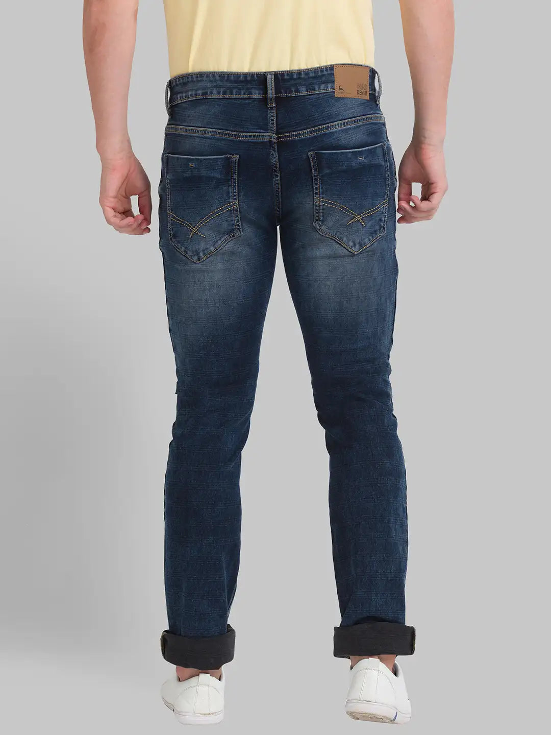 Men Skinny Fit Medium Blue Jeans