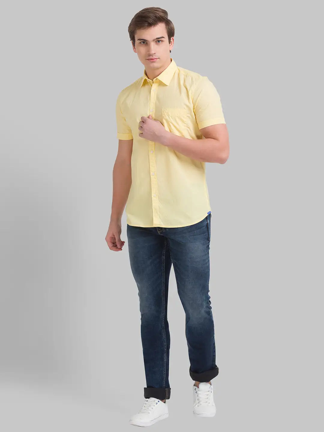 Men Skinny Fit Medium Blue Jeans