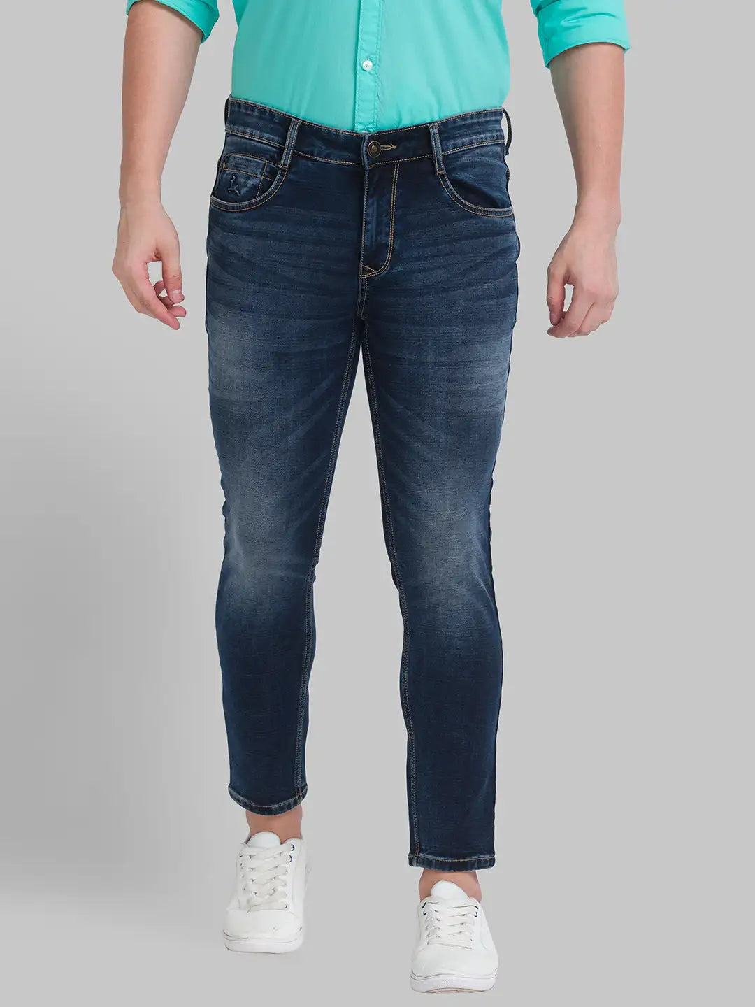 Men Skinny Fit Blue Jeans