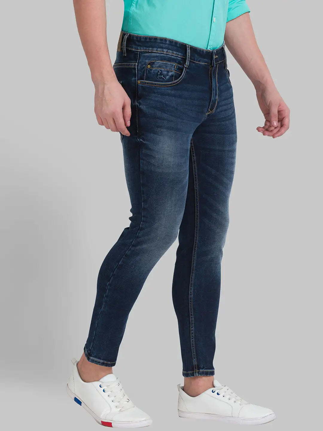 Men Skinny Fit Blue Jeans