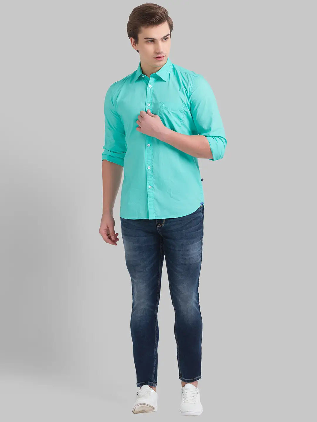 Men Skinny Fit Blue Jeans