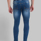 Men Tapered Fit Medium Blue Jeans