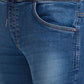 Men Tapered Fit Medium Blue Jeans
