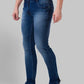 Men Slim Tapered Fit Blue Jeans