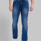 Men Slim Fit Dark Blue Jeans