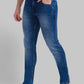 Men Slim Fit Dark Blue Jeans