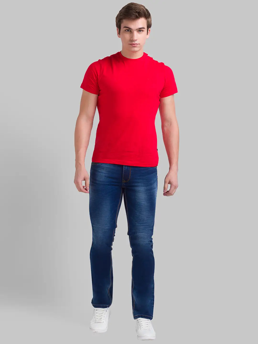 Men Slim Fit Dark Grey Jeans