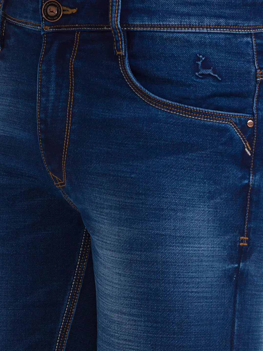Men Slim Fit Dark Grey Jeans