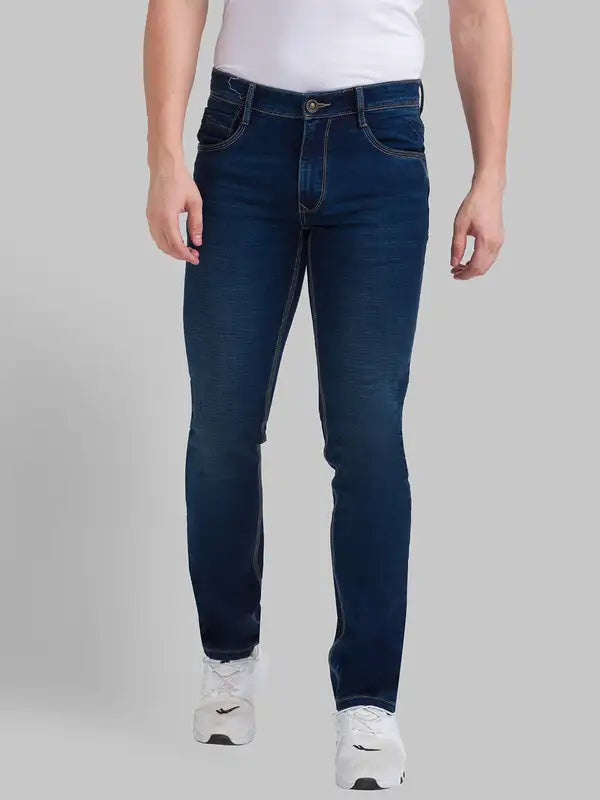 Men Slim Fit Blue Jeans