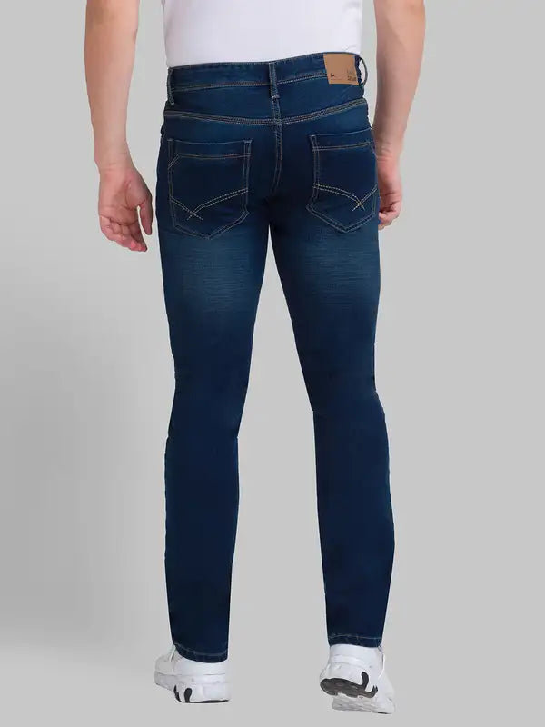 Men Slim Fit Blue Jeans