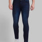Men Slim Tapered Fit Grey Jeans