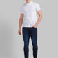 Men Slim Tapered Fit Grey Jeans