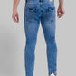 Men Tapered Fit Blue Jeans