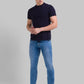 Men Tapered Fit Blue Jeans