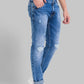 Men Tapered Fit Grey Jeans