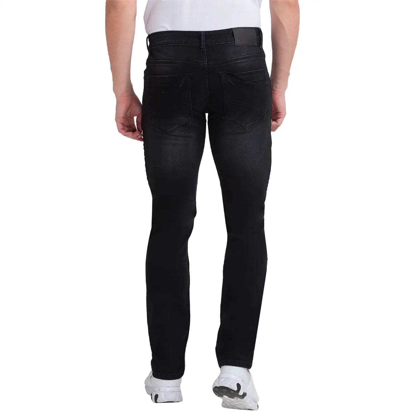Men Skinny Fit Black Jeans
