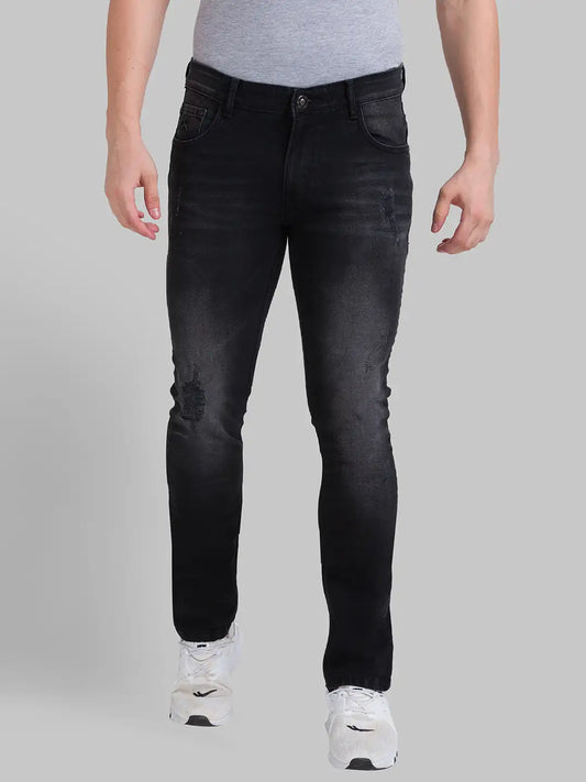 Men Tapered Fit Dark Blue Jeans