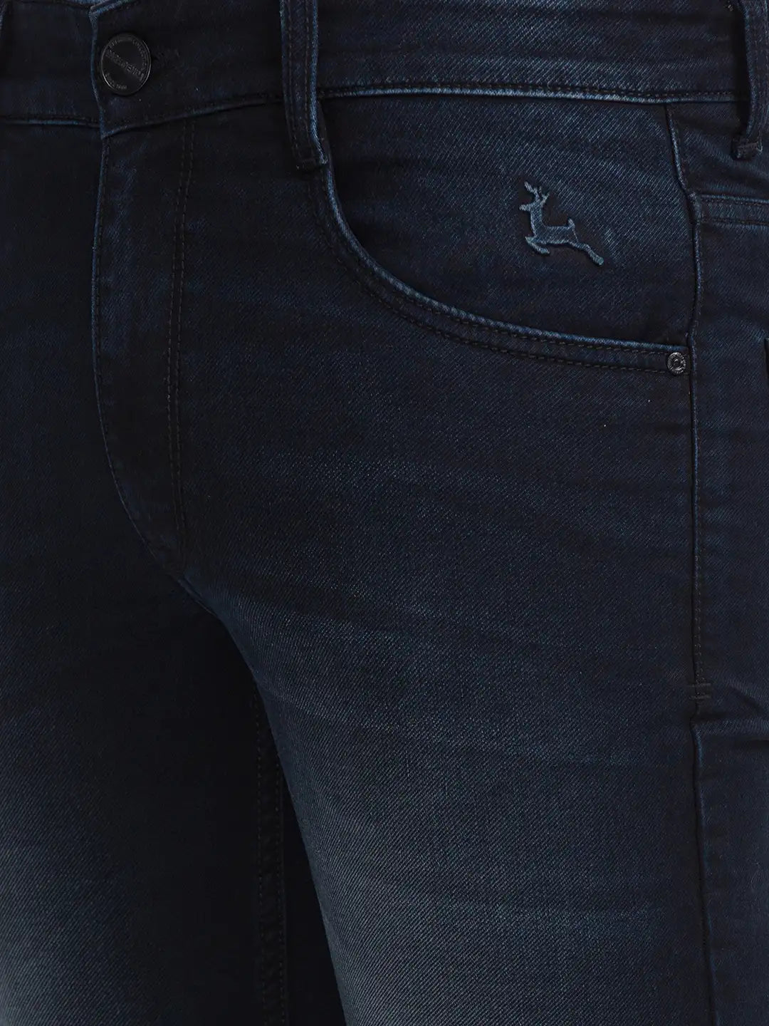 Men Tapered Fit Medium Blue Jeans