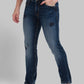 Men Slim Fit Fancy Blue Jeans