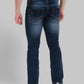 Men Slim Fit Fancy Blue Jeans