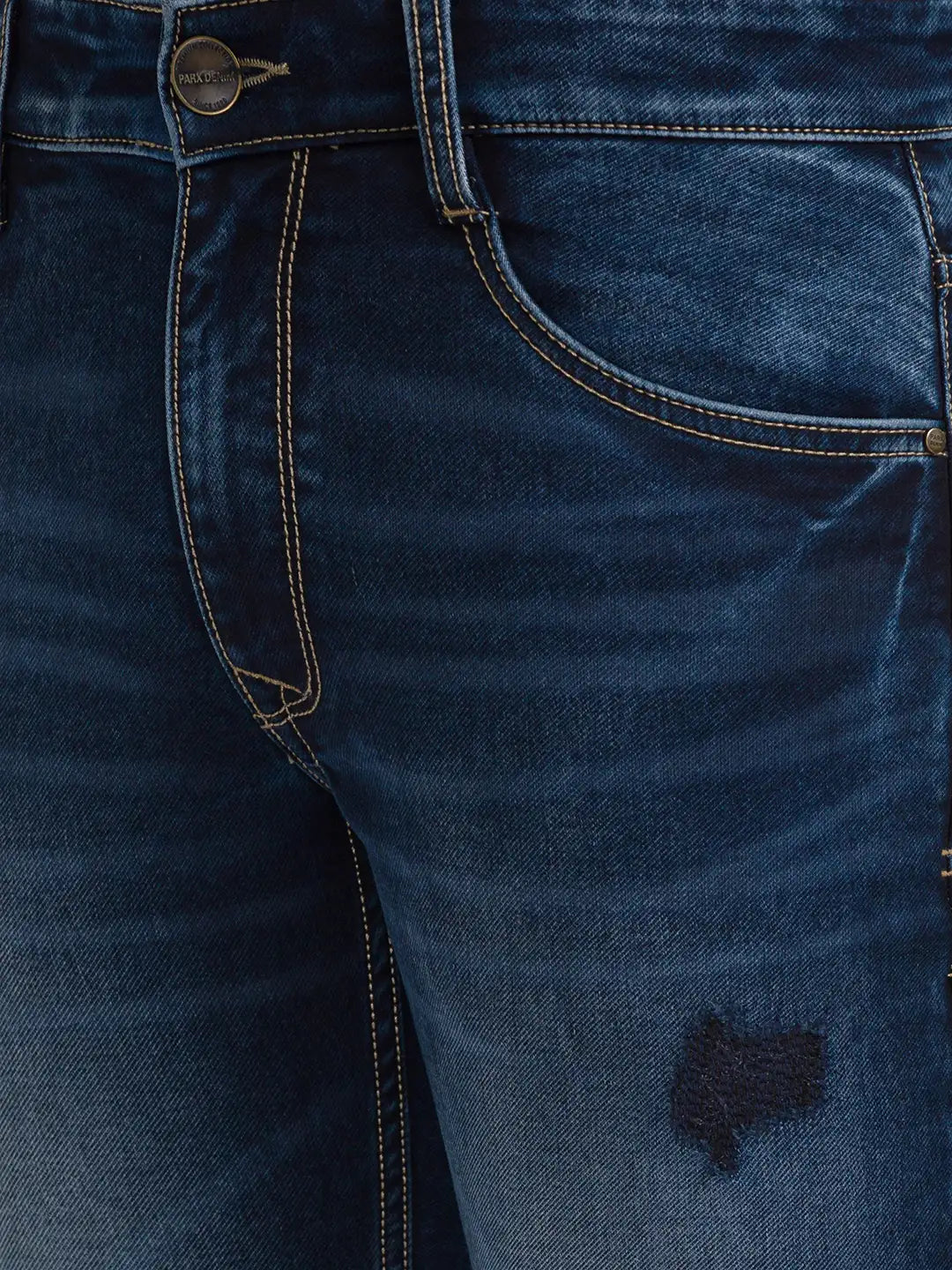 Men Slim Fit Fancy Blue Jeans